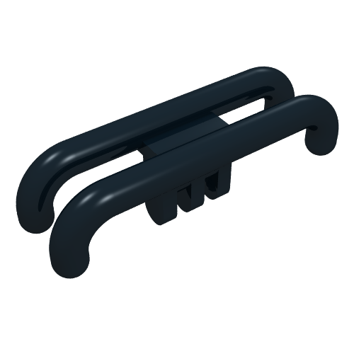 Train Pantograph Shoe with Hinge (Black)