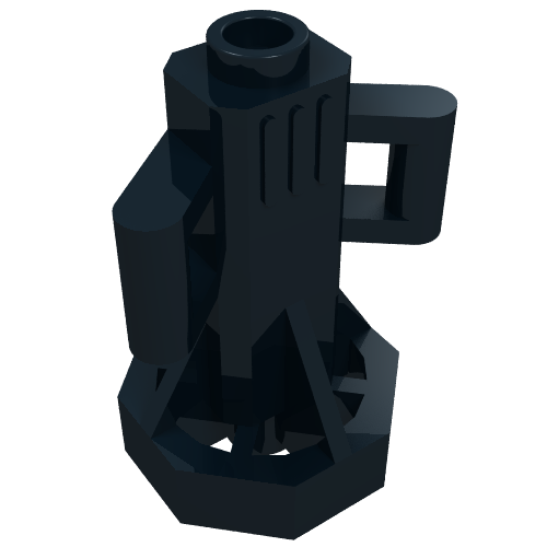 Equipment Underwater Scooter, 2 Bar Handles, Octagonal End (Black)