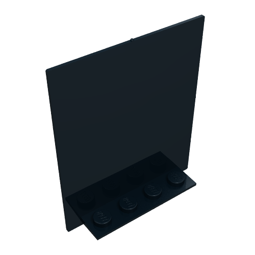 Door 2 x 5 x 5 Swivel, Flat Base (Black)