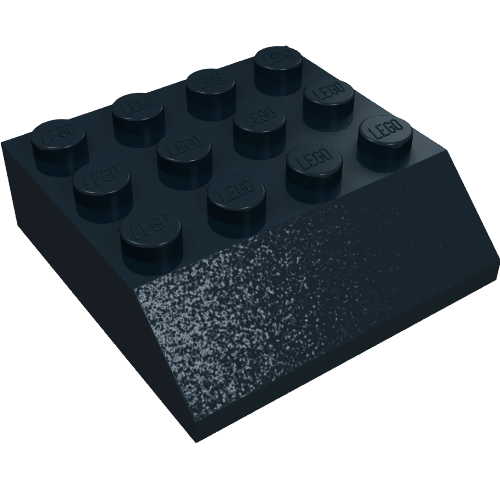 Brick Sloped 45° 4 x 4 (Black)