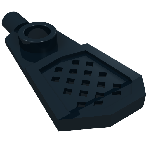 Minifig Footwear Snowshoe [Long Front End] (Black)