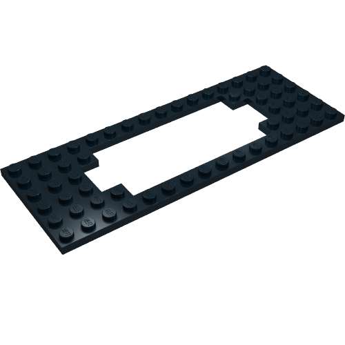 Plate Special 6 x 16 with Motor Opening Wide (Black)