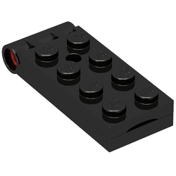 Hinge Plate 2 x 5 with Large Hole [Complete Assembly] (Black)