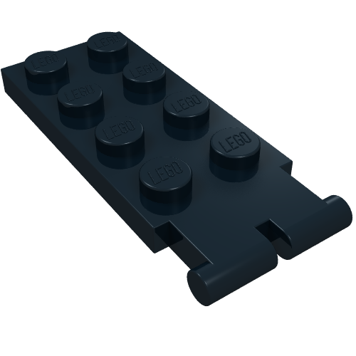 Hinge Plate 2 x 4 - Male (Digger Bucket Holder) (Black)