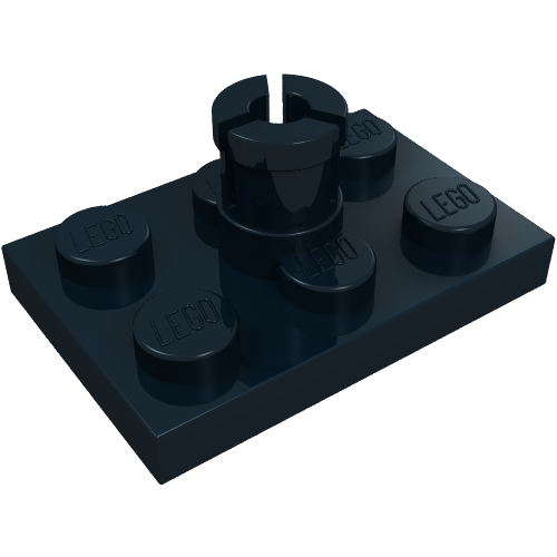 Plate Special 2 x 3 with Helicopter Rotor Holder (Black)
