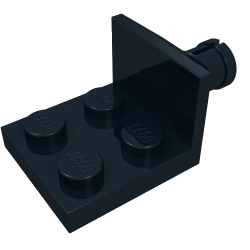 Plate Special 2 x 2 with Helicopter Tail Rotor Holder (Black)