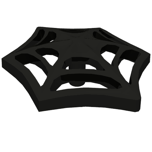 Web Effect Medium Bar on Back (Black)