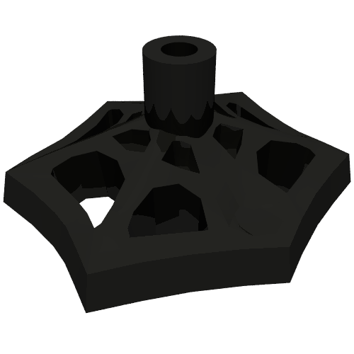 Web Effect Small Short Bar on Front and Back (Black)