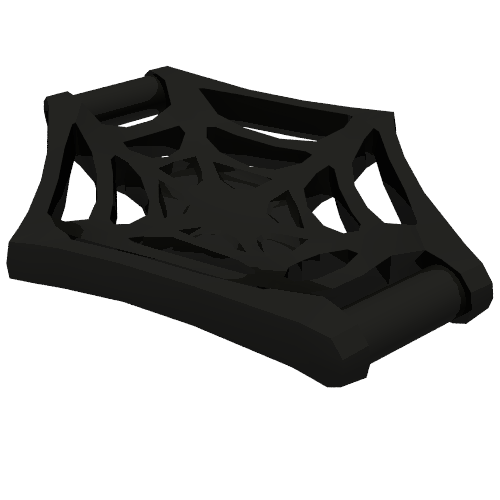 Web Effect Large Bar on Back Handles on Sides (Black)