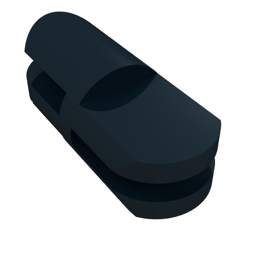 Arm Piece Straight with 2 and 3 Fingers (Black)