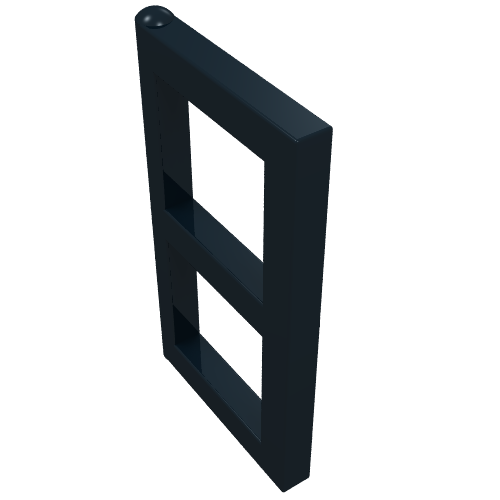 Window 1 x 2 x 3 Pane (Black)