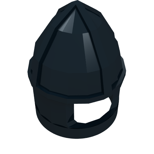 Helmet Castle with Chin Guard (Black)