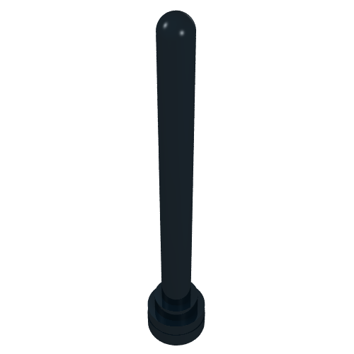 Antenna 1 x 4 with Rounded Top (Black)