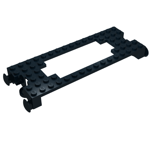Vehicle Base, Train 6 x 16 (Black)