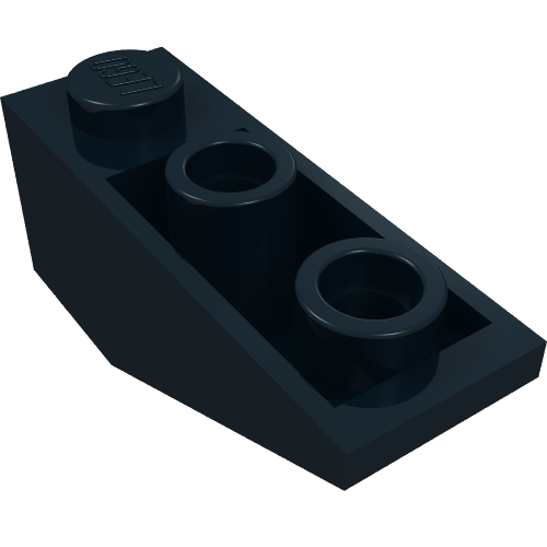 Brick Sloped Inverted 34° 3 x 1 with Internal Stopper (Black)