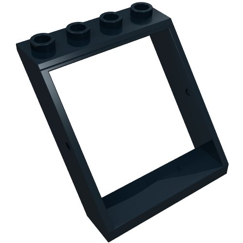 Window 4 x 4 x 3 Roof (Black)