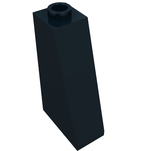 Brick Sloped 75° 2 x 1 x 3 with Open Stud (Black)