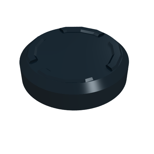 Large Figure Accessory, Hockey Puck [No Axlehole] (Black)