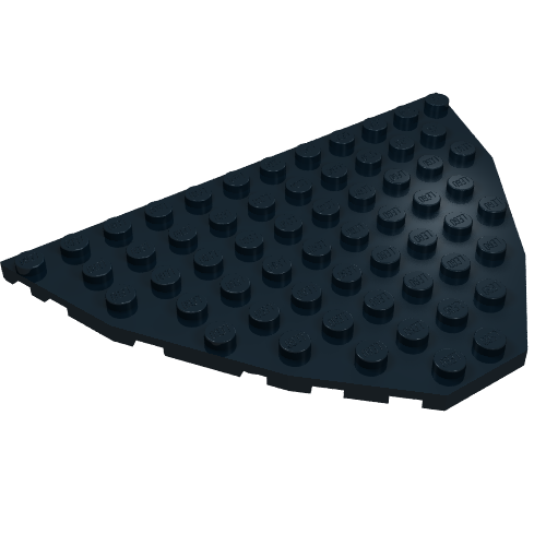 Wedge Plate 8 x 12 Boat Bow (Black)