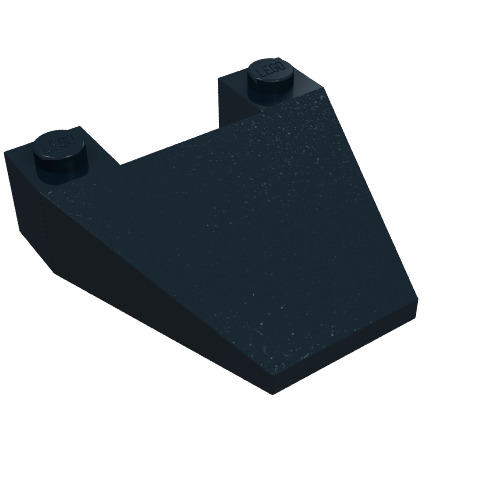Brick Wedged, Sloped 4 x 4 Taper (Black)