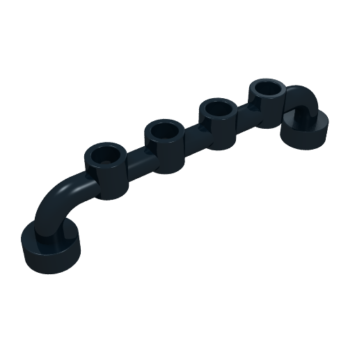 Bar 1 x 6 [Open Studs] (Black)
