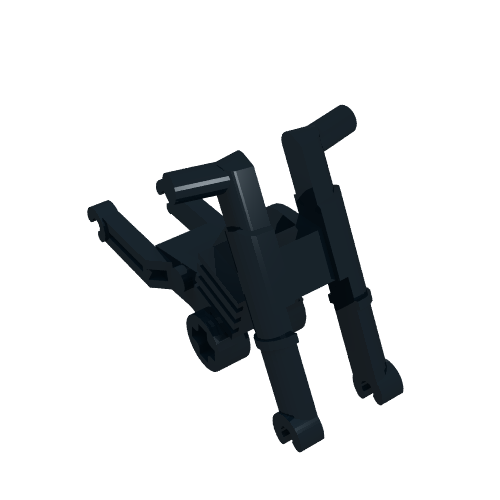 Vehicle Base, Motorcycle Chassis, Short Fairing Mounts (Black)