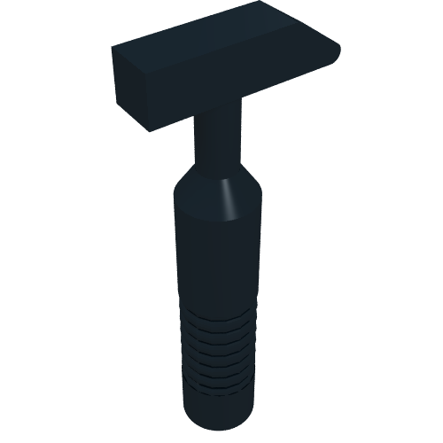 Tool Hammer Cross Pein [6-Rib Handle] (Black)