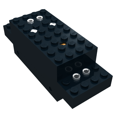 Motor, Train, 4.5V, 4 x 12 x 3 1/3 Type 1 (Black)