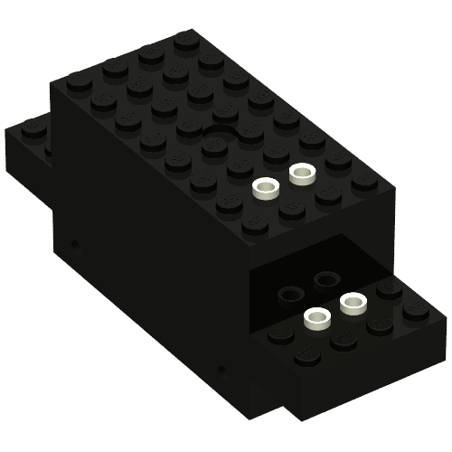 Motor, Train, 4.5V 12 x 4 x 4 Type I (Black)