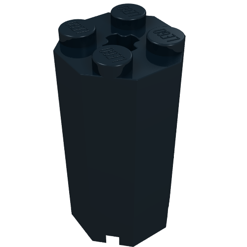 Brick Special Octagonal 2 x 2 x 3 1/3 (Black)