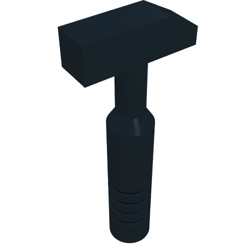 Tool Hammer Cross Pein [3-Rib Handle] (Black)
