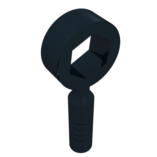 Tool Wrench / Spanner, Box [3-Rib Handle] (Black)