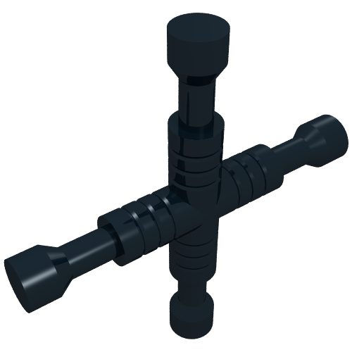 Tool Wrench 4-Way Lug (Black)