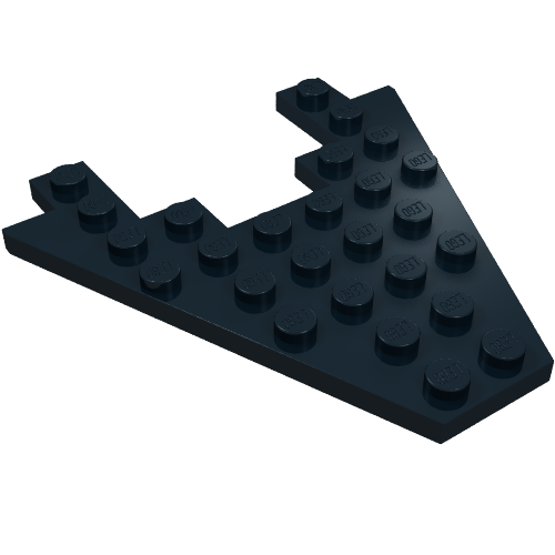 Wedge Plate 8 x 8 with 3 x 4 Cutout (Black)