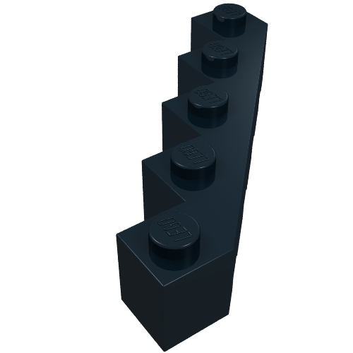Brick Wedged 5 x 5 Facet (Black)
