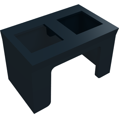 Minifig Hipwear Leg Anti-Blast Kama [Star Wars Accessory] (Black)