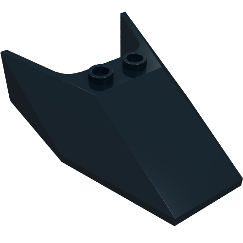 Windscreen 6 x 4 x 1 1/3 with Hollow Studs (Black)