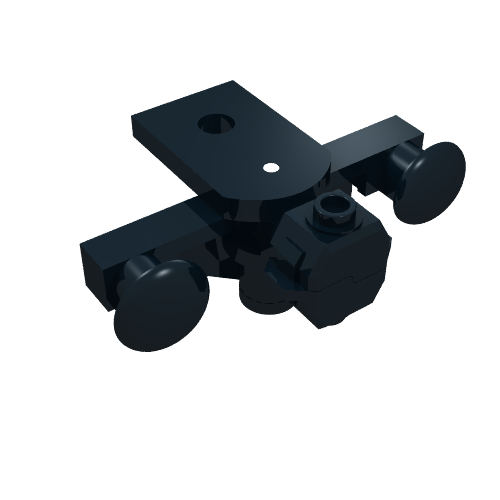 Train Buffer Beam with Sealed Magnets [Type 1] (Black)