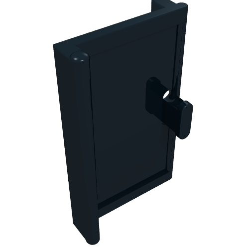 Door 1 x 2 x 3 with Vertical Handle (Black)