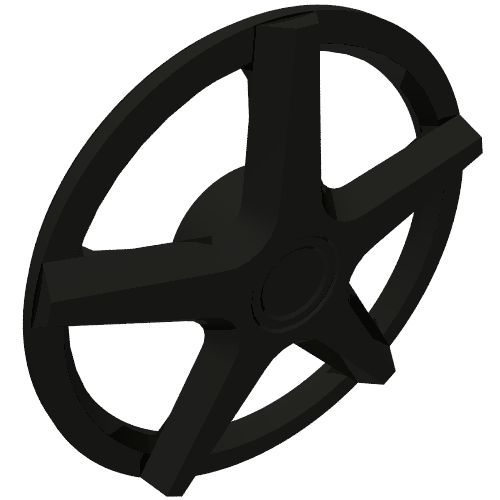 Wheel Cover 5 Spoke (Black)