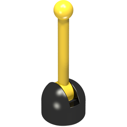 Lever Small Base with Yellow Lever (Black)