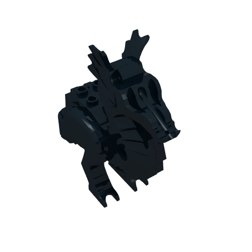 Creature Body Part, Dragon Body [Plain] (Black)