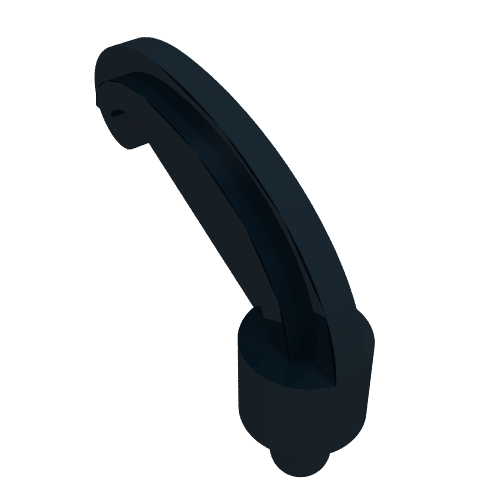 Headwear Accessory Plume / Feather Small with Pin (Black)