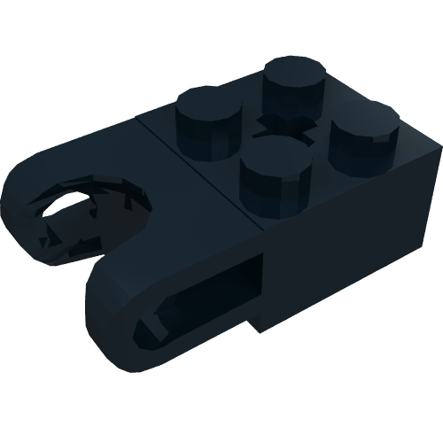 Technic Brick Special 2 x 2 with Ball Socket Wide and Axle Hole (Black)