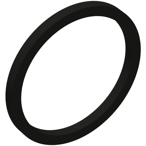 Rubber Band 15mm [Square Cross Section] (Black)