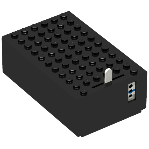 Battery Box, 4.5V 7 x 11 x 3 Type 2 [Complete Assembly] (Black)