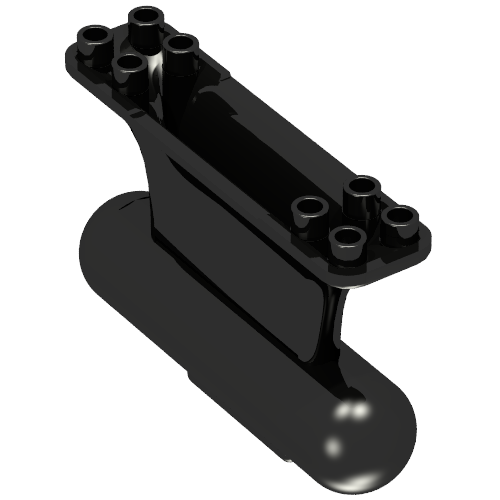 Boat, Keel Weighted 8 x 2 x 4 (Black)