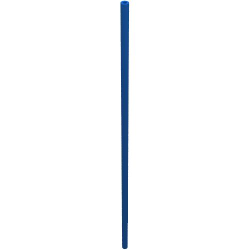 Hose Rigid 3mm D. 19L / 15.2cm (Blue)