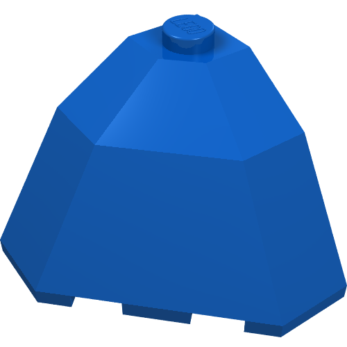 Brick Wedged, Sloped 3 x 3 x 2 Facet Top (Blue)