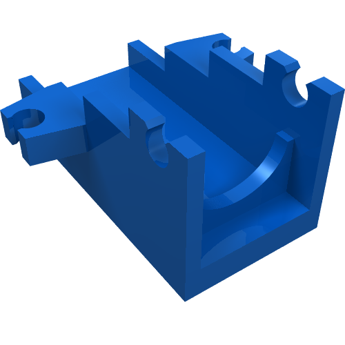 Launcher Base, Weapon Cannon Base 2 x 4 (Blue)